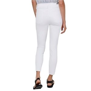 CITIZENS of HUMANITY White Rocket Crop High Rise Skinny Ripped Jeans Size 25